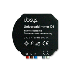 Control dimming with in-wall Ubisys Dimmer D1